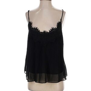 Zara Black Lace Trim Cami Top